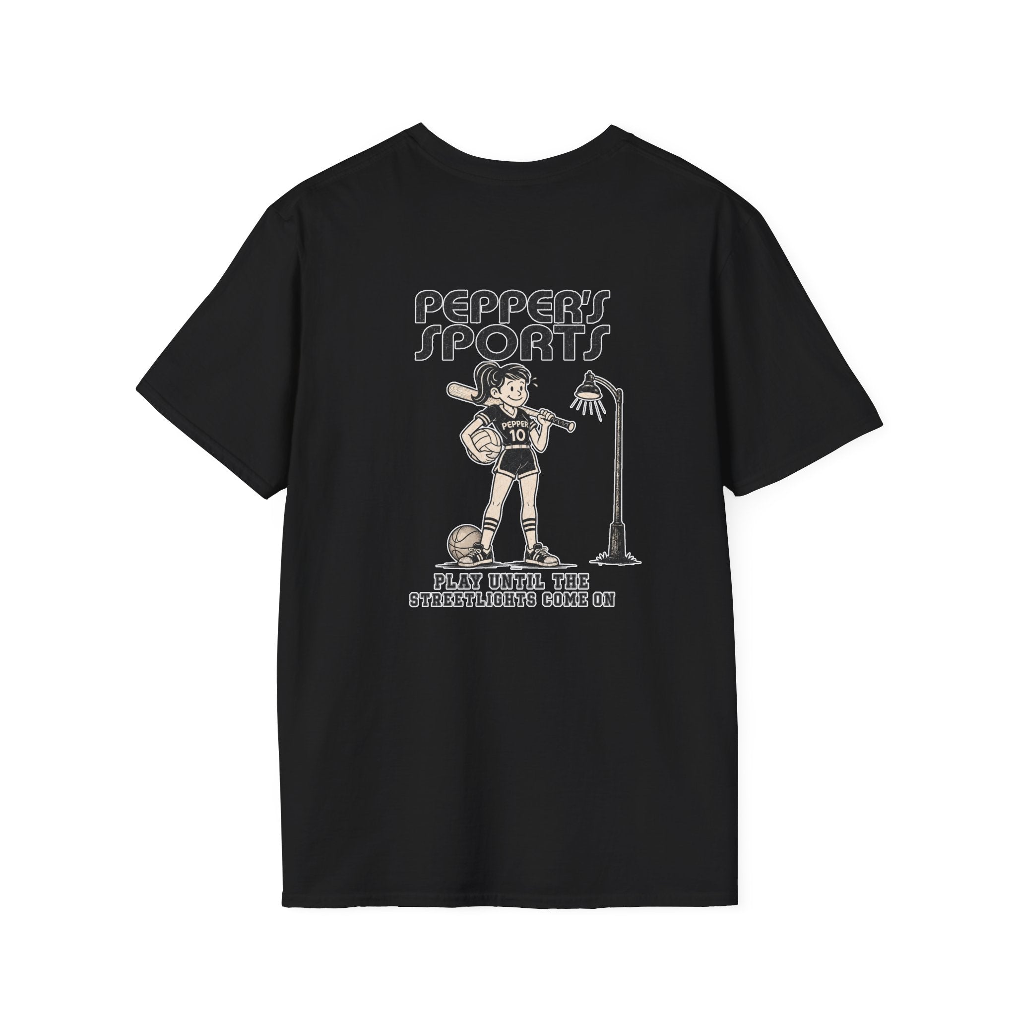 Play Until The Street Lights Come On Pepper T-Shirt