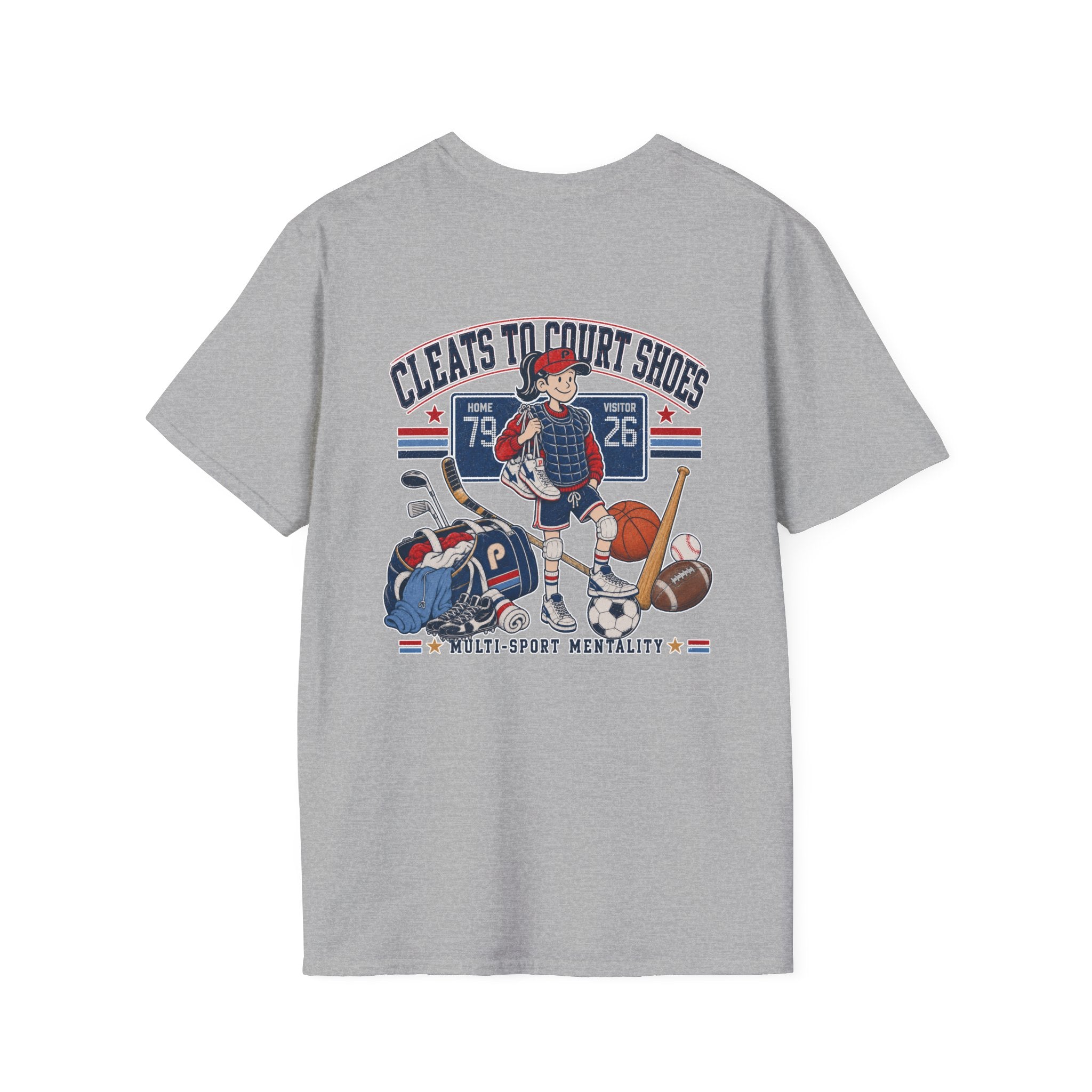 Cleats To Court Shoes Pepper T-Shirt