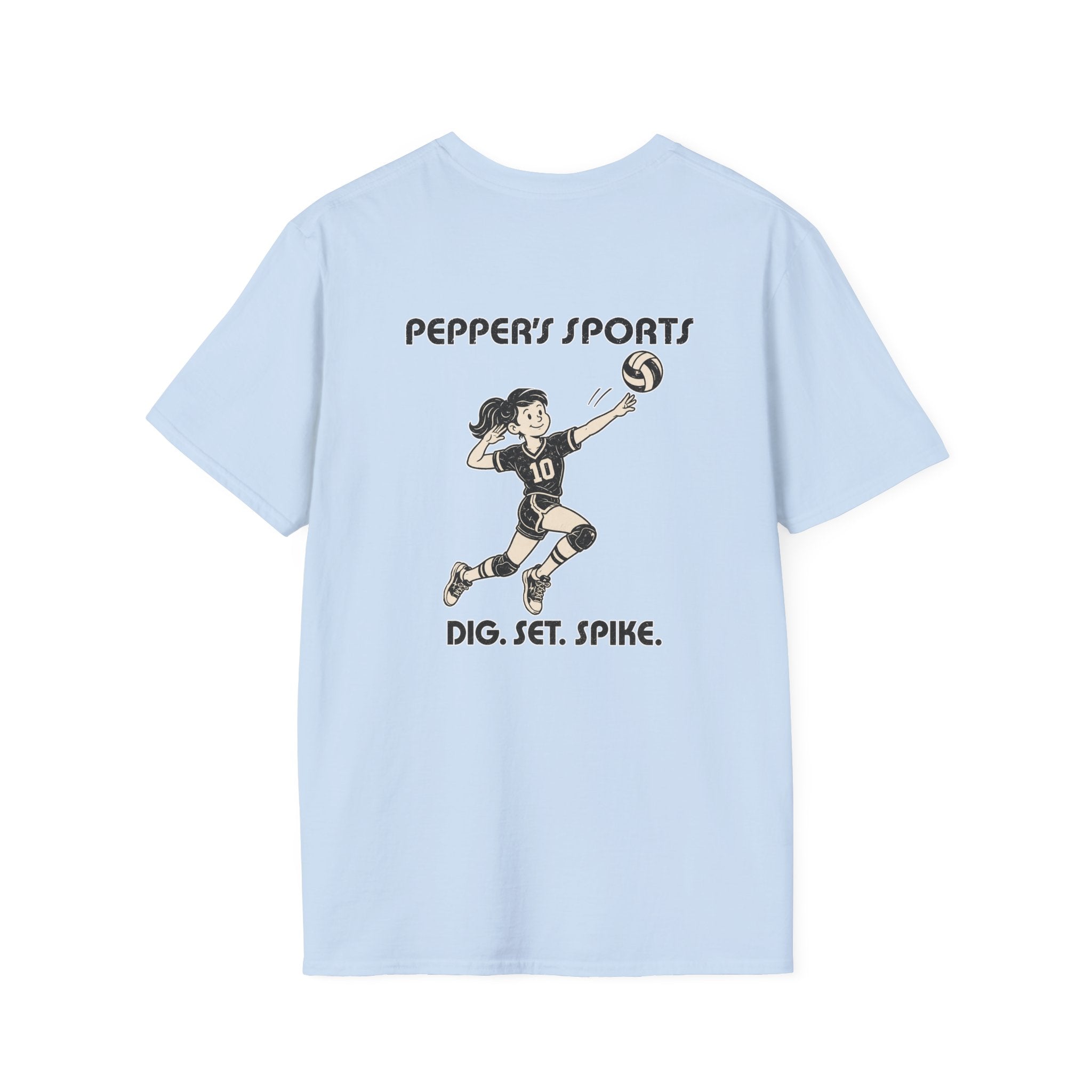 Pepper Volleyball Dig Set Spike T-Shirt