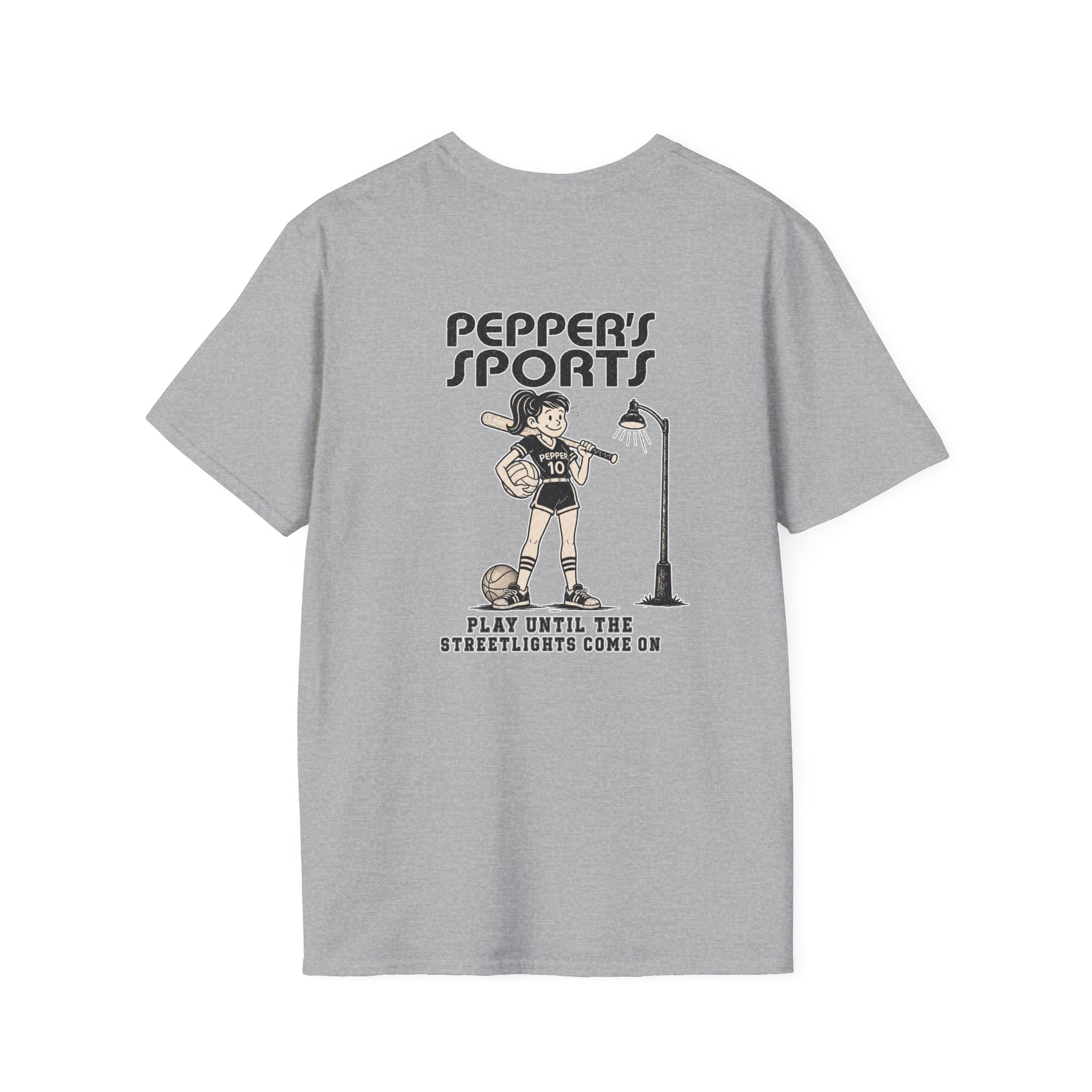 Play Until The Street Lights Come On Pepper T-Shirt