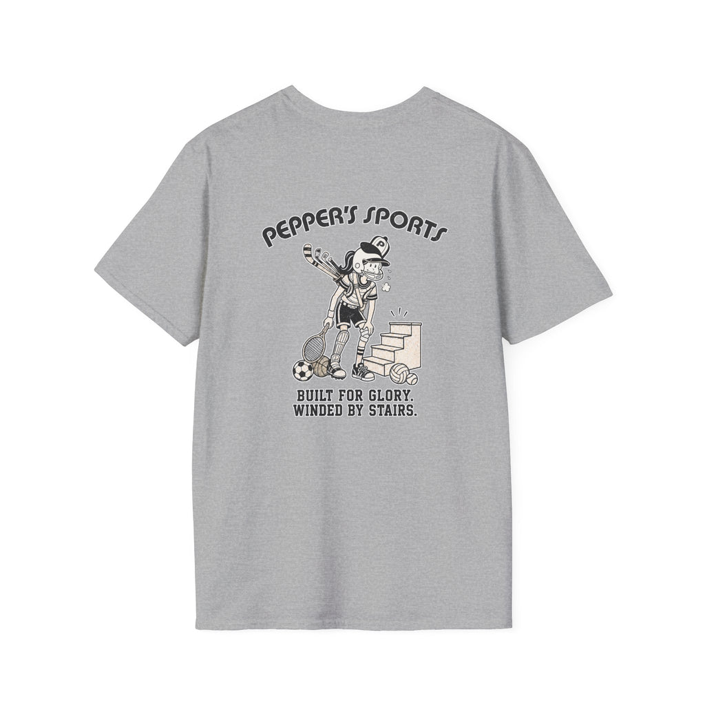 Built For Glory Winded By Stairs - Pepper T-Shirt