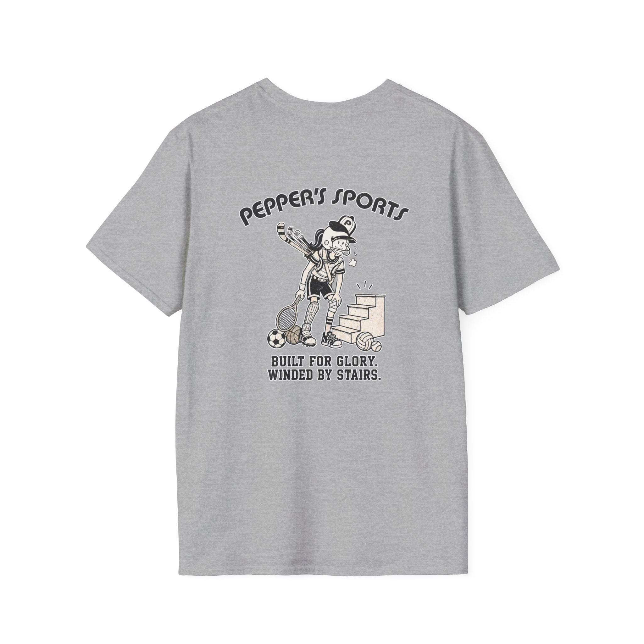 Built For Glory Winded By Stairs - Pepper T-Shirt