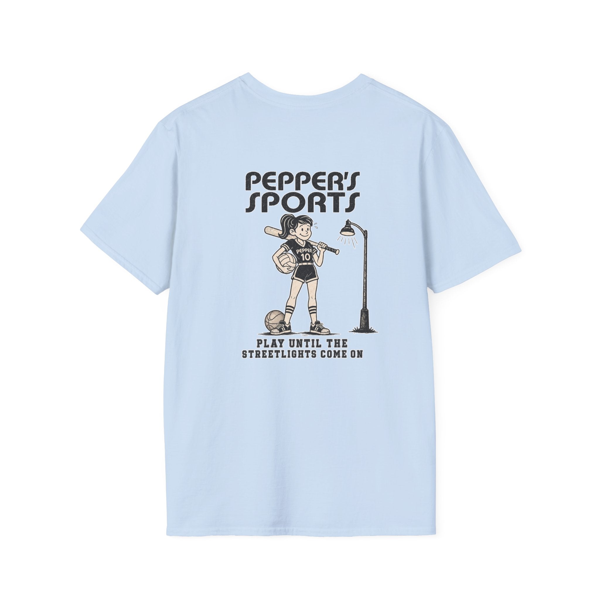 Play Until The Street Lights Come On Pepper T-Shirt
