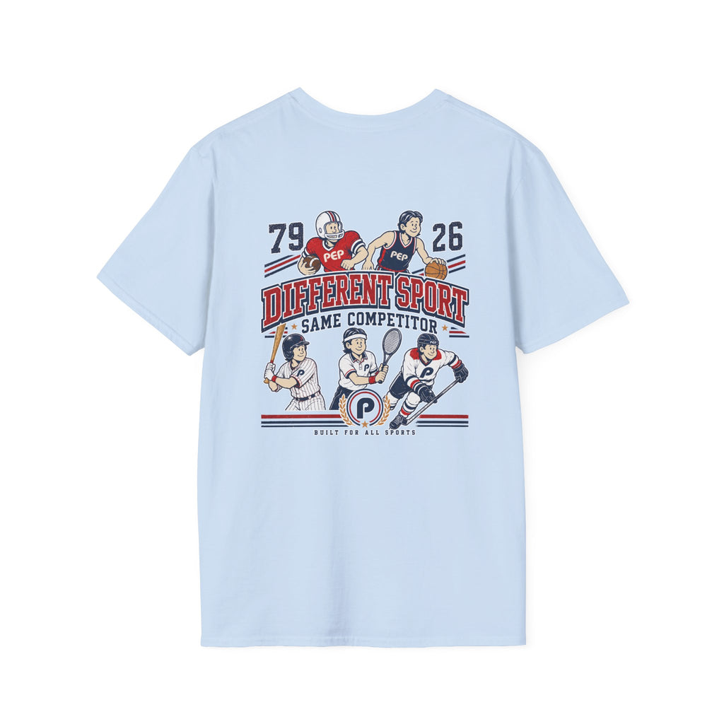 Different Sport Same Competitor 01 Pep T-Shirt