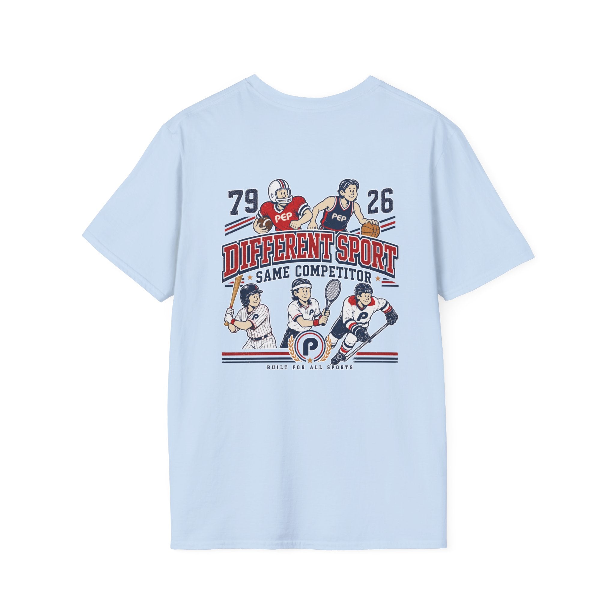 Different Sport Same Competitor 01 Pep T-Shirt