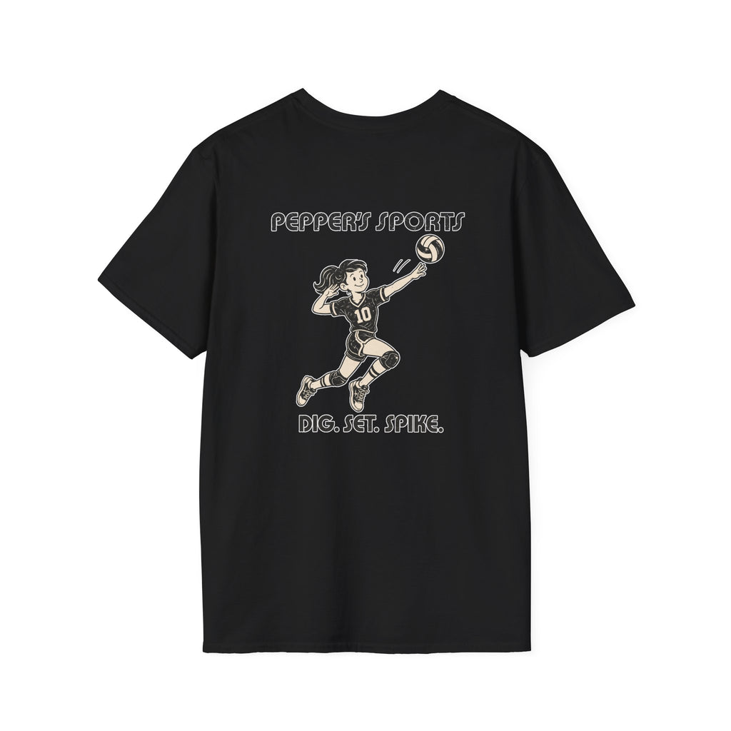 Pepper Volleyball Dig Set Spike T-Shirt