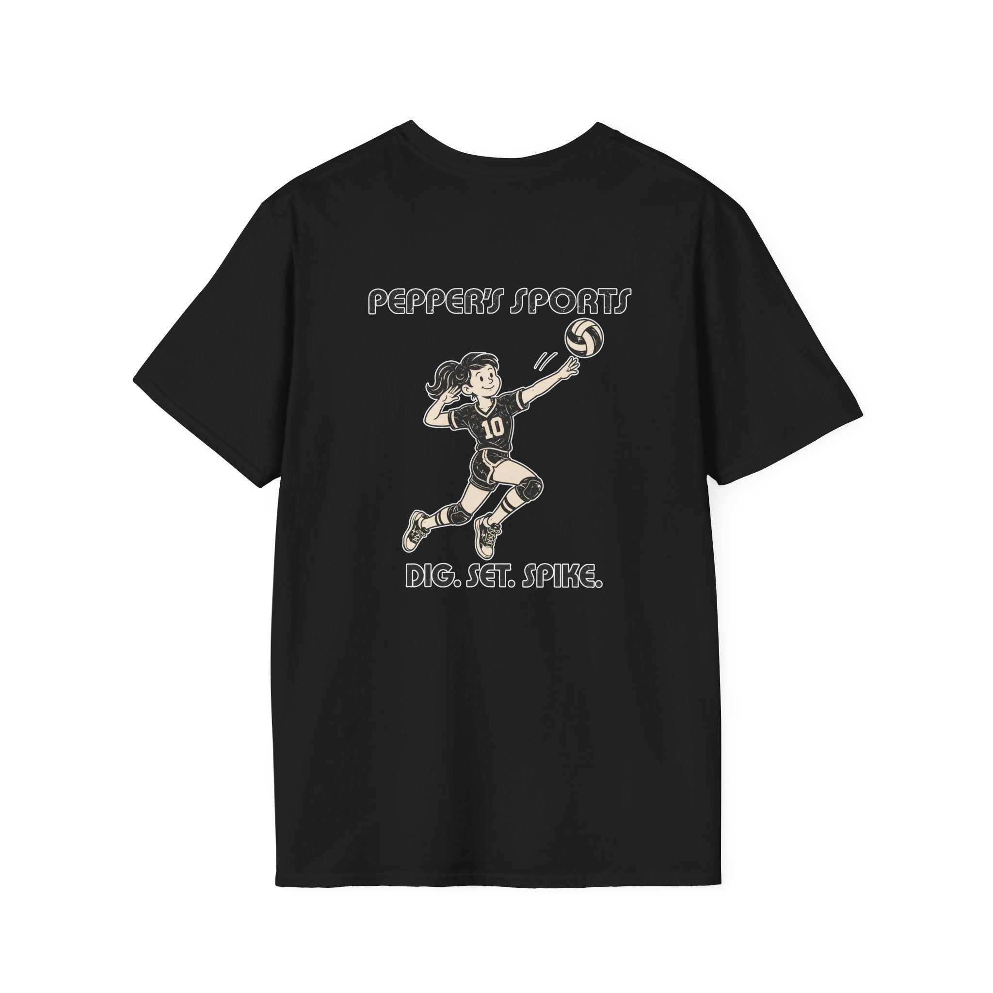 Pepper Volleyball Dig Set Spike T-Shirt