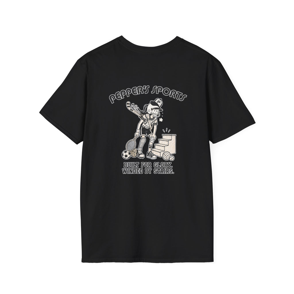 Built For Glory Winded By Stairs - Pepper T-Shirt