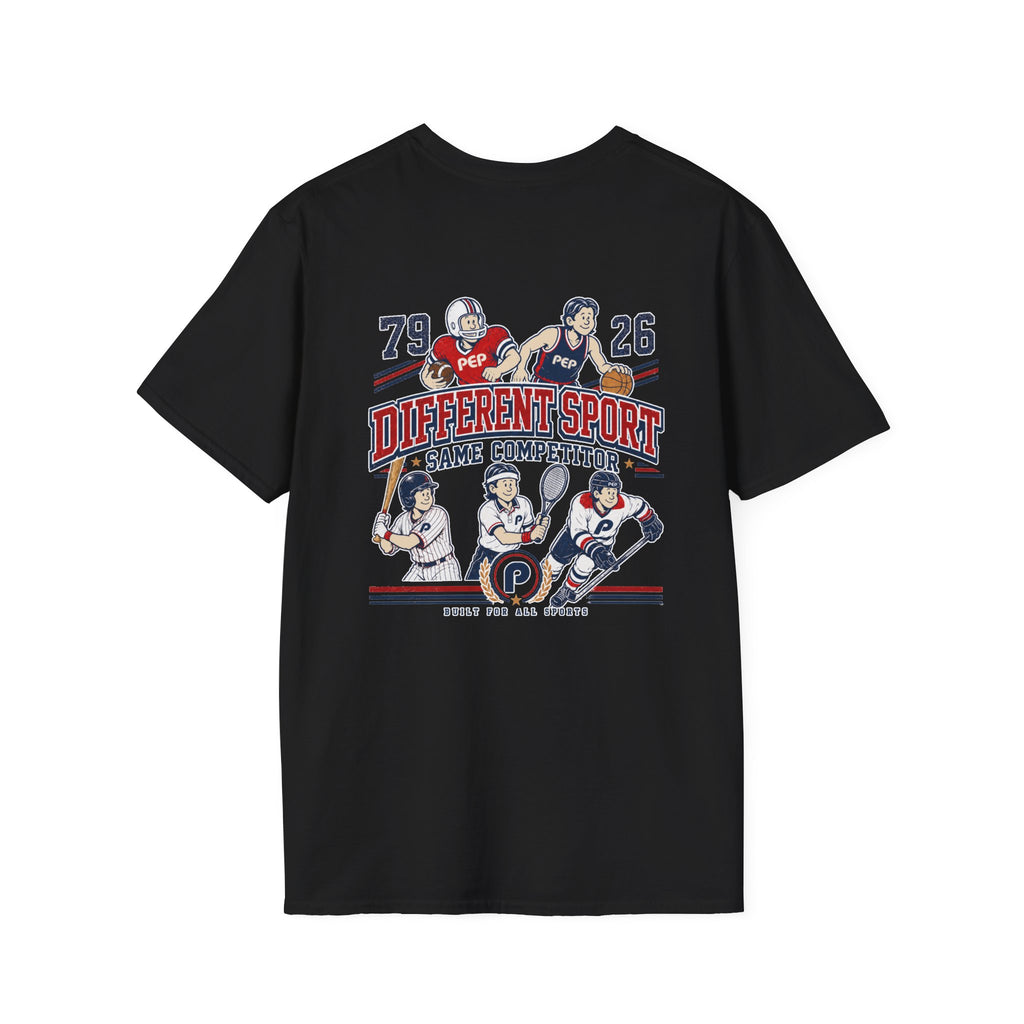 Different Sport Same Competitor 01 Pep T-Shirt