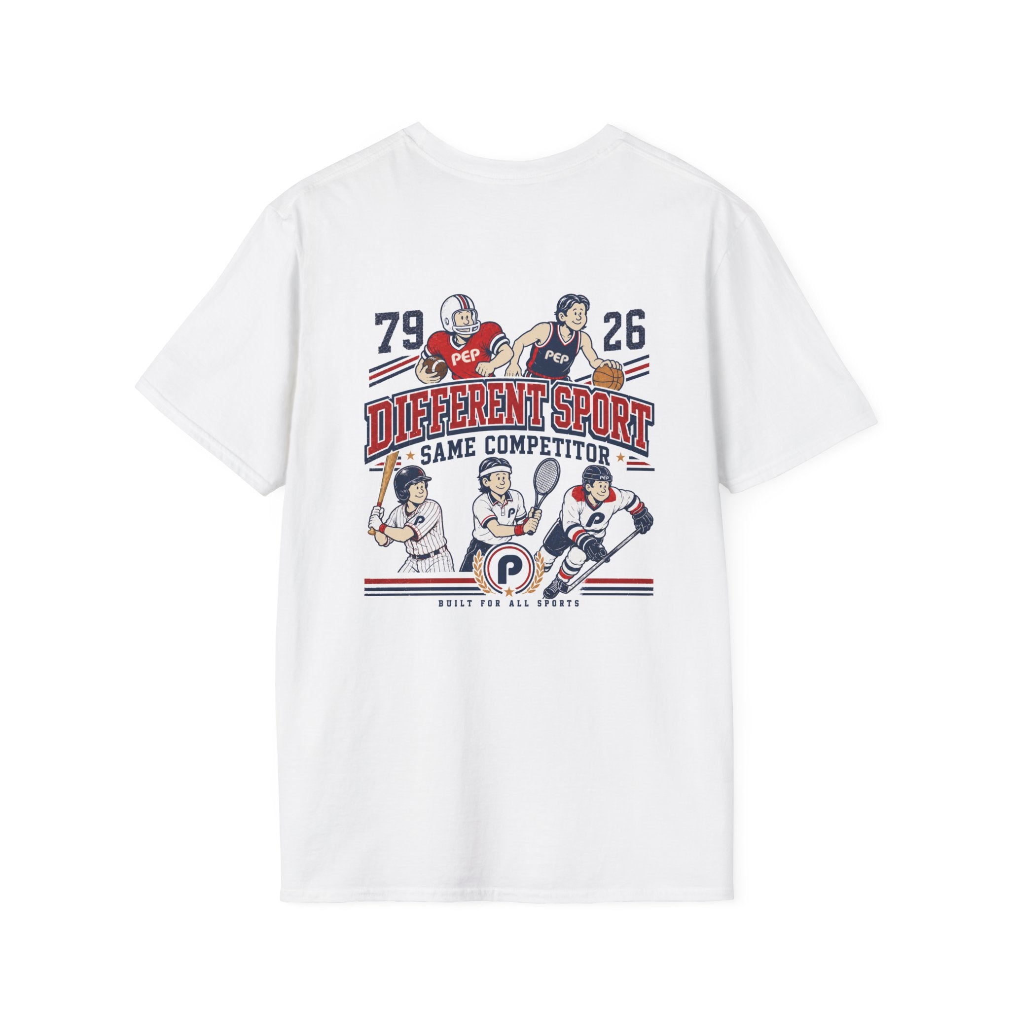 Different Sport Same Competitor 01 Pep T-Shirt