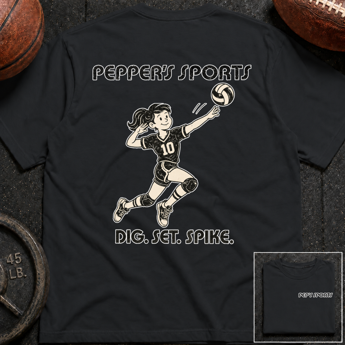 Pepper - Volleyball Dig Set Spike