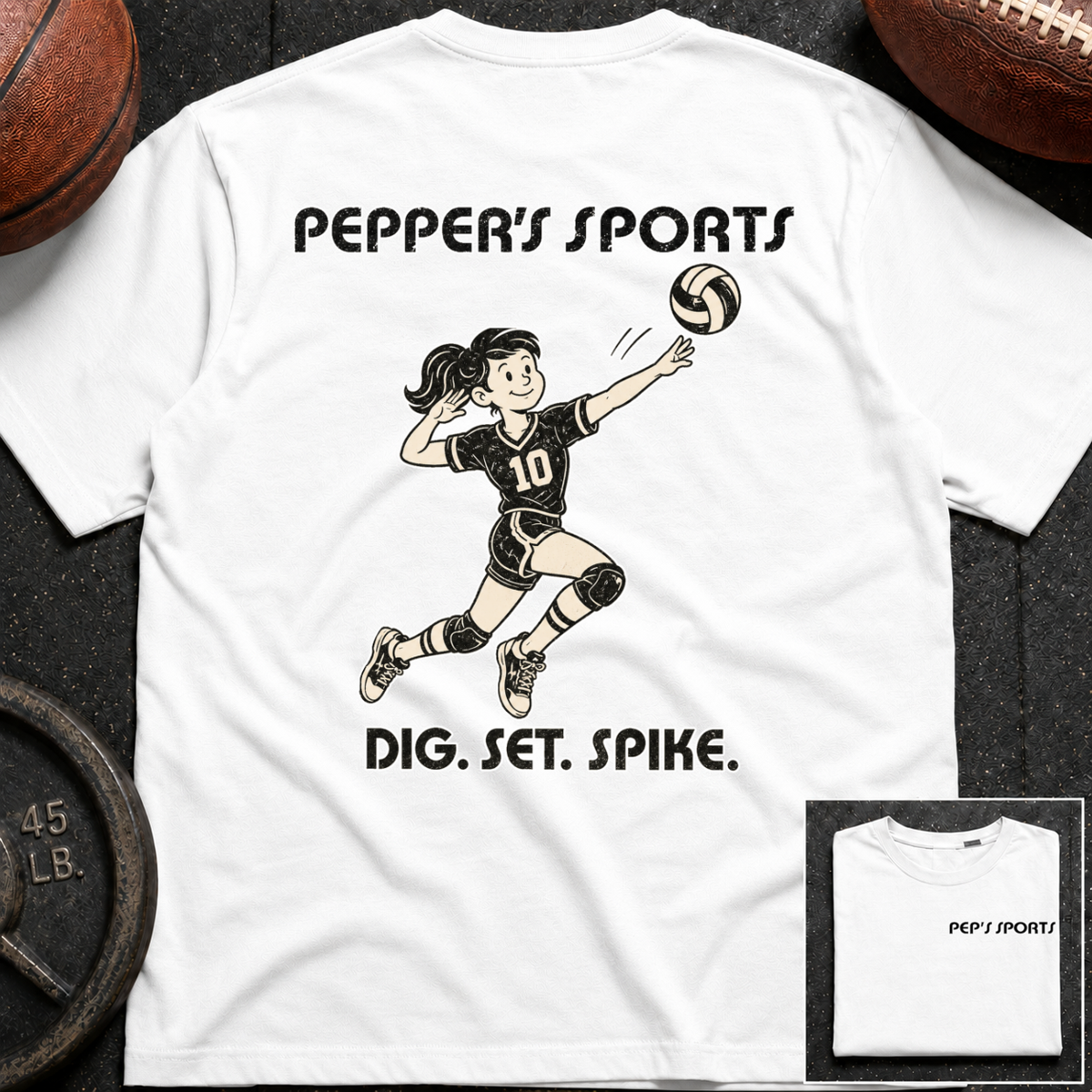 Pepper - Volleyball Dig Set Spike