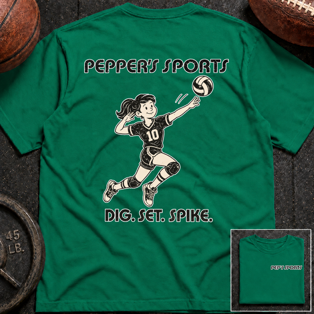 Pepper - Volleyball Dig Set Spike