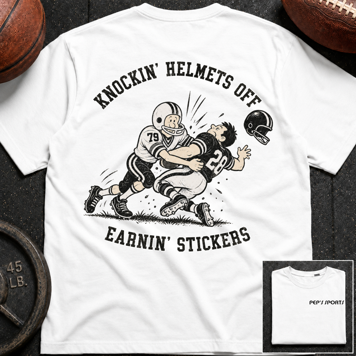 Pep - Helmets Off Earnin' Stickers