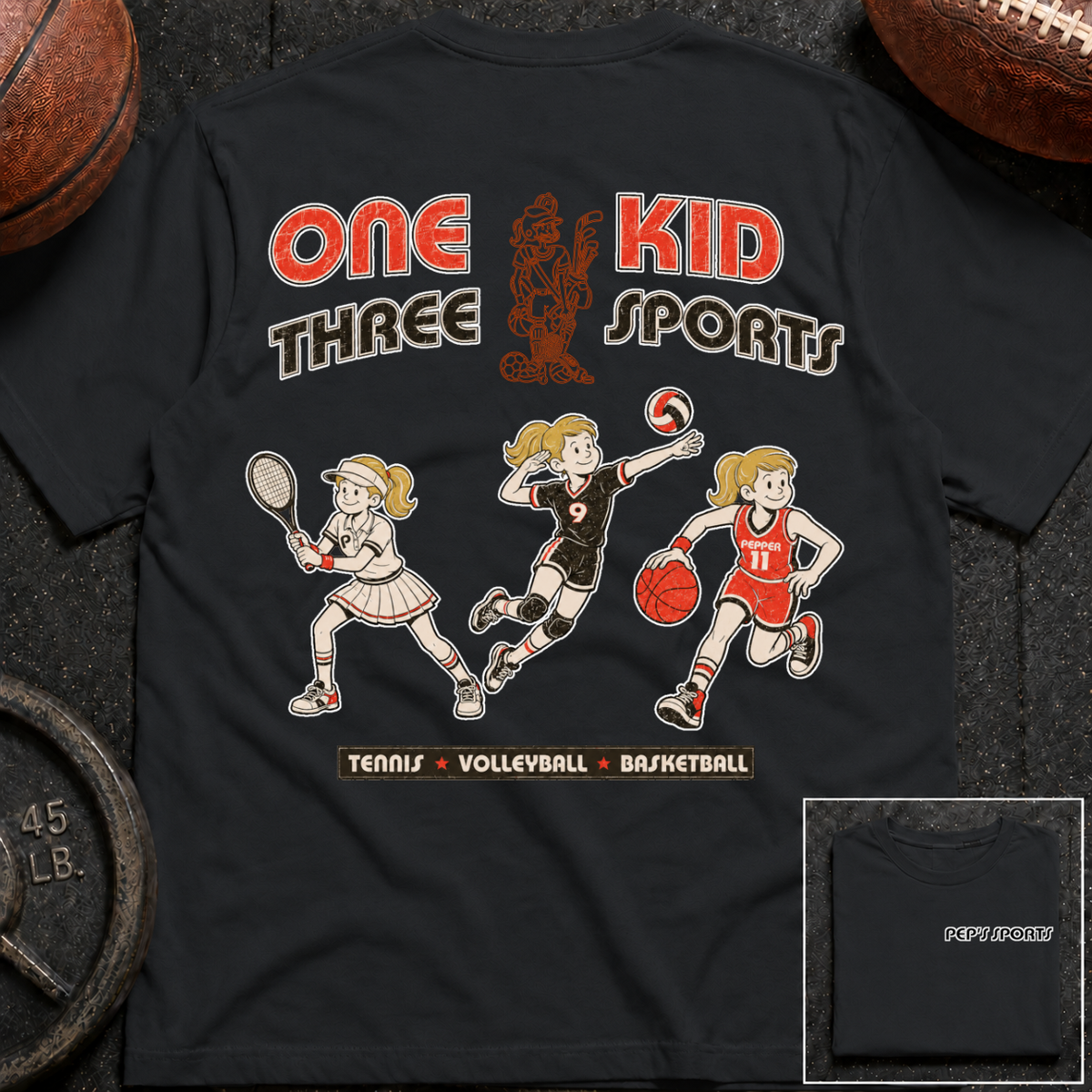 Pepper - 1 Kid 3 Sports TN/VB/BK