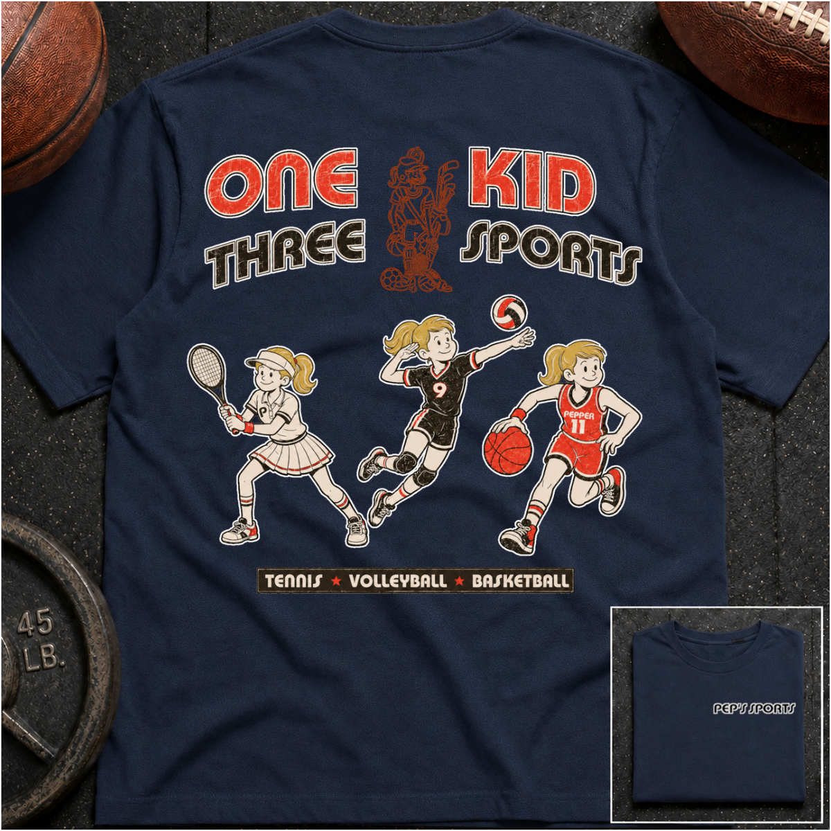 Pepper - 1 Kid 3 Sports TN/VB/BK