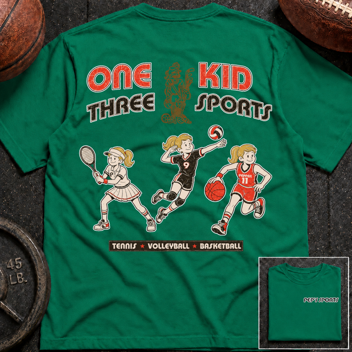 Pepper - 1 Kid 3 Sports TN/VB/BK
