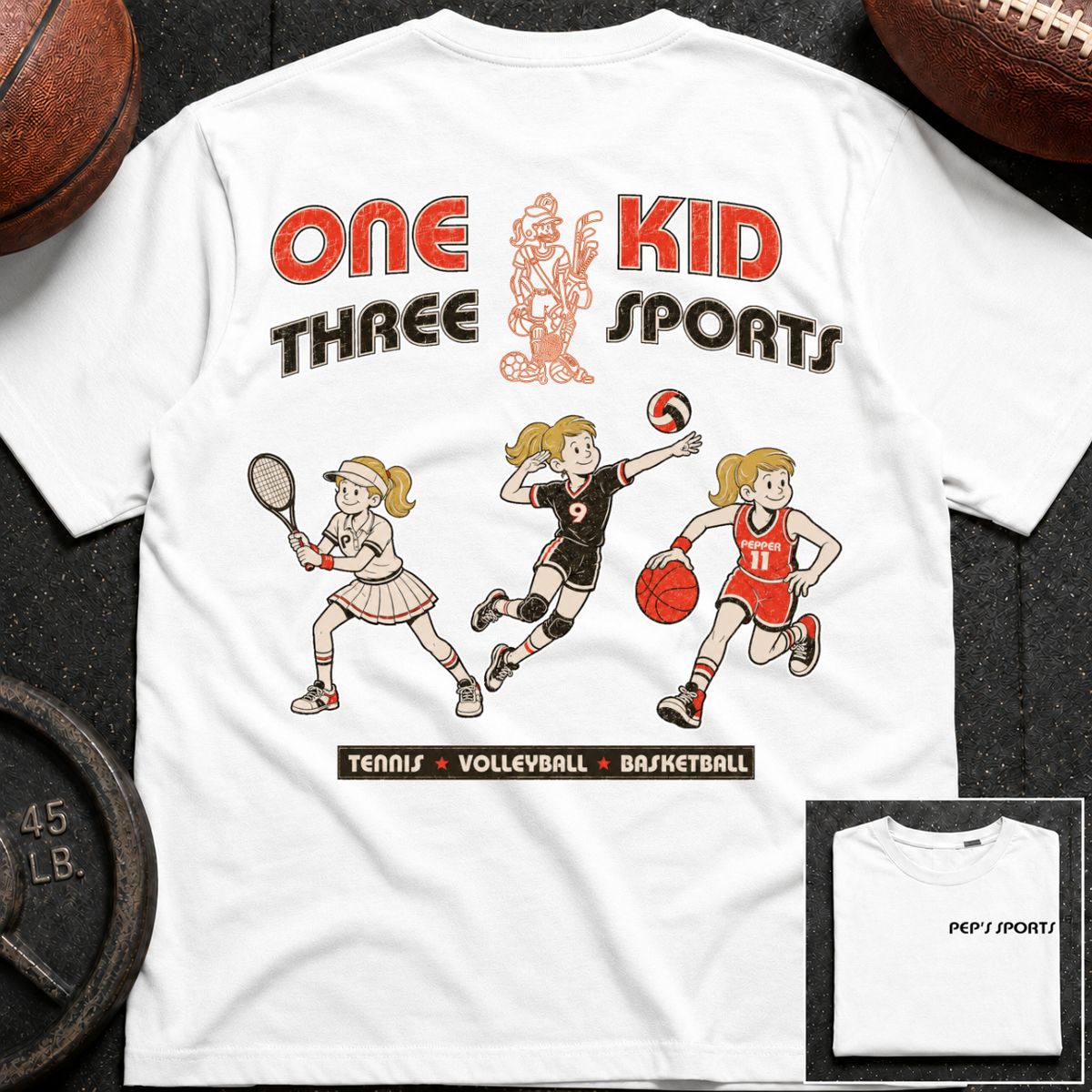 Pepper - 1 Kid 3 Sports TN/VB/BK