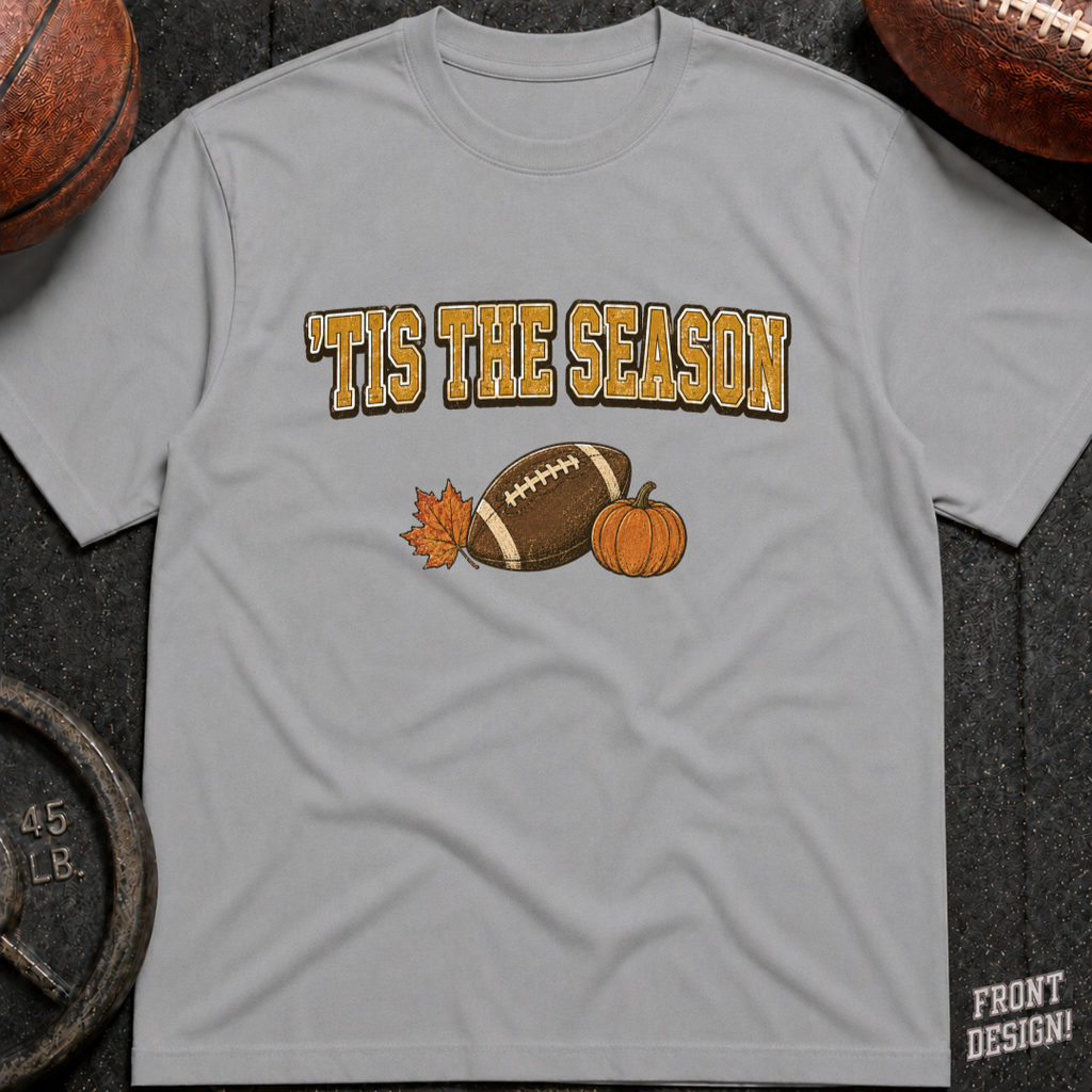 'Tis The Season Leaf Football Pumpkin