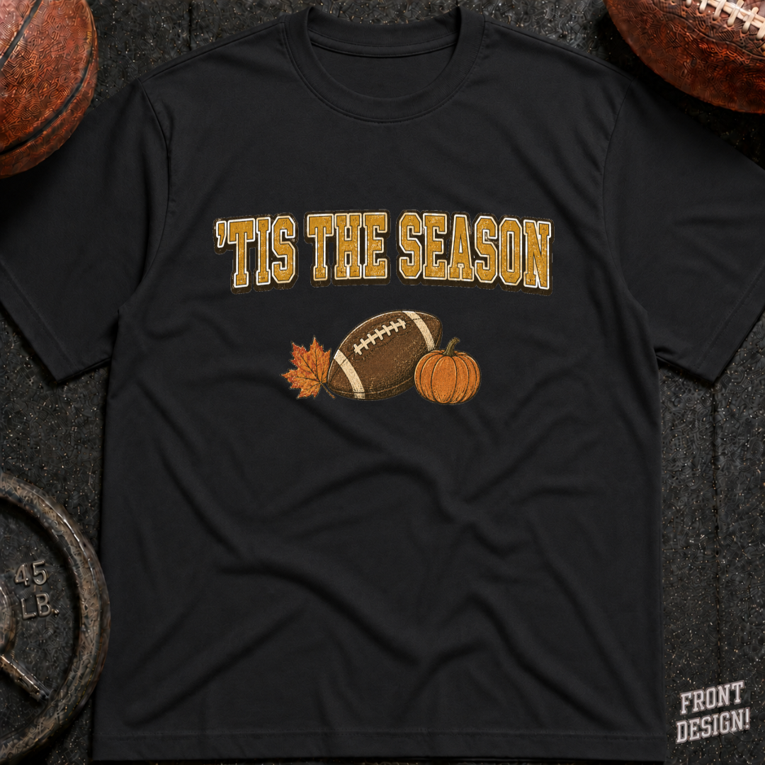 'Tis The Season Leaf Football Pumpkin