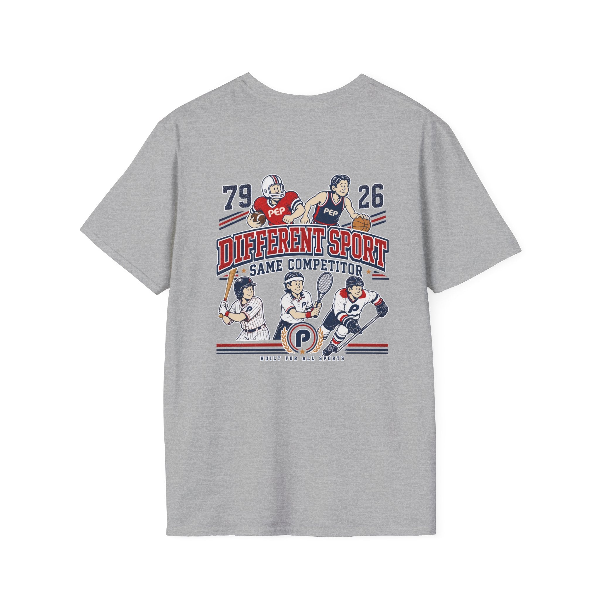 Different Sport Same Competitor 01 Pep T-Shirt
