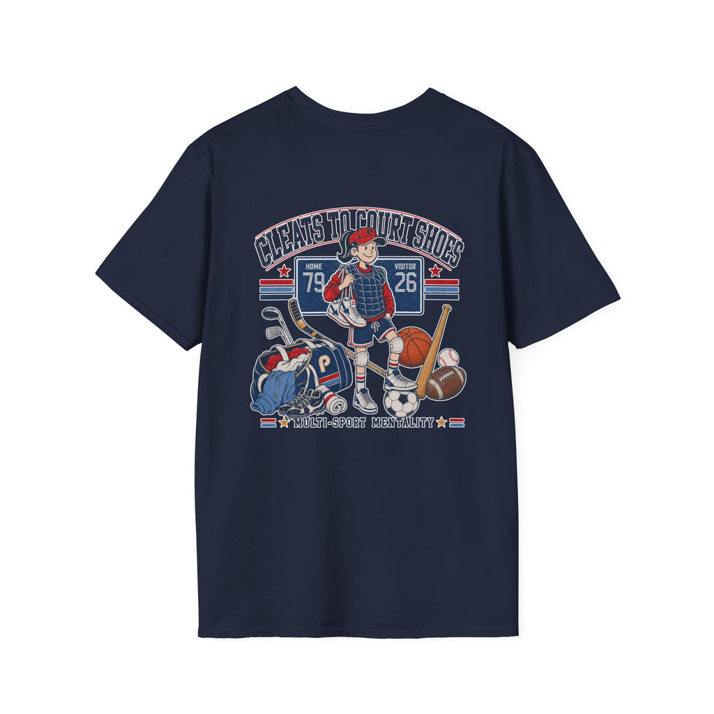 Cleats To Court Shoes Pepper T-Shirt