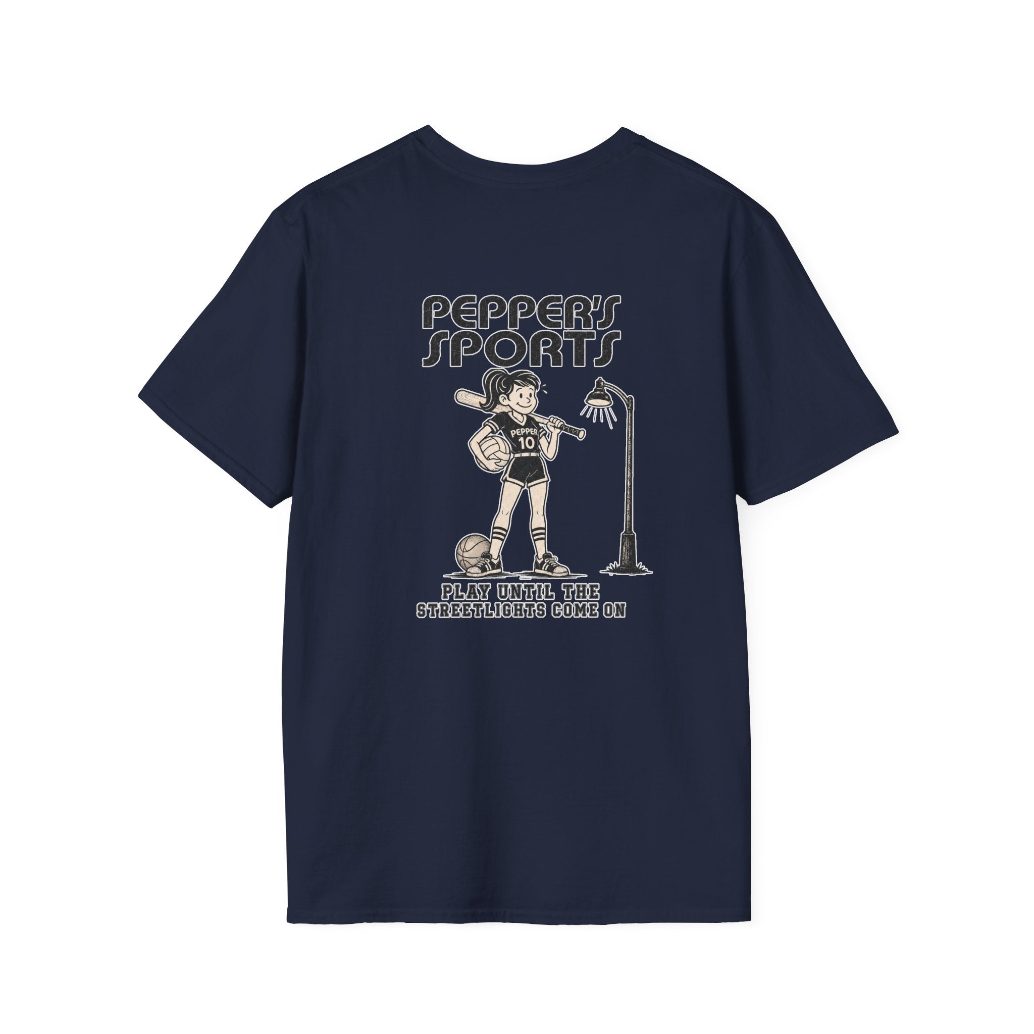 Play Until The Street Lights Come On Pepper T-Shirt