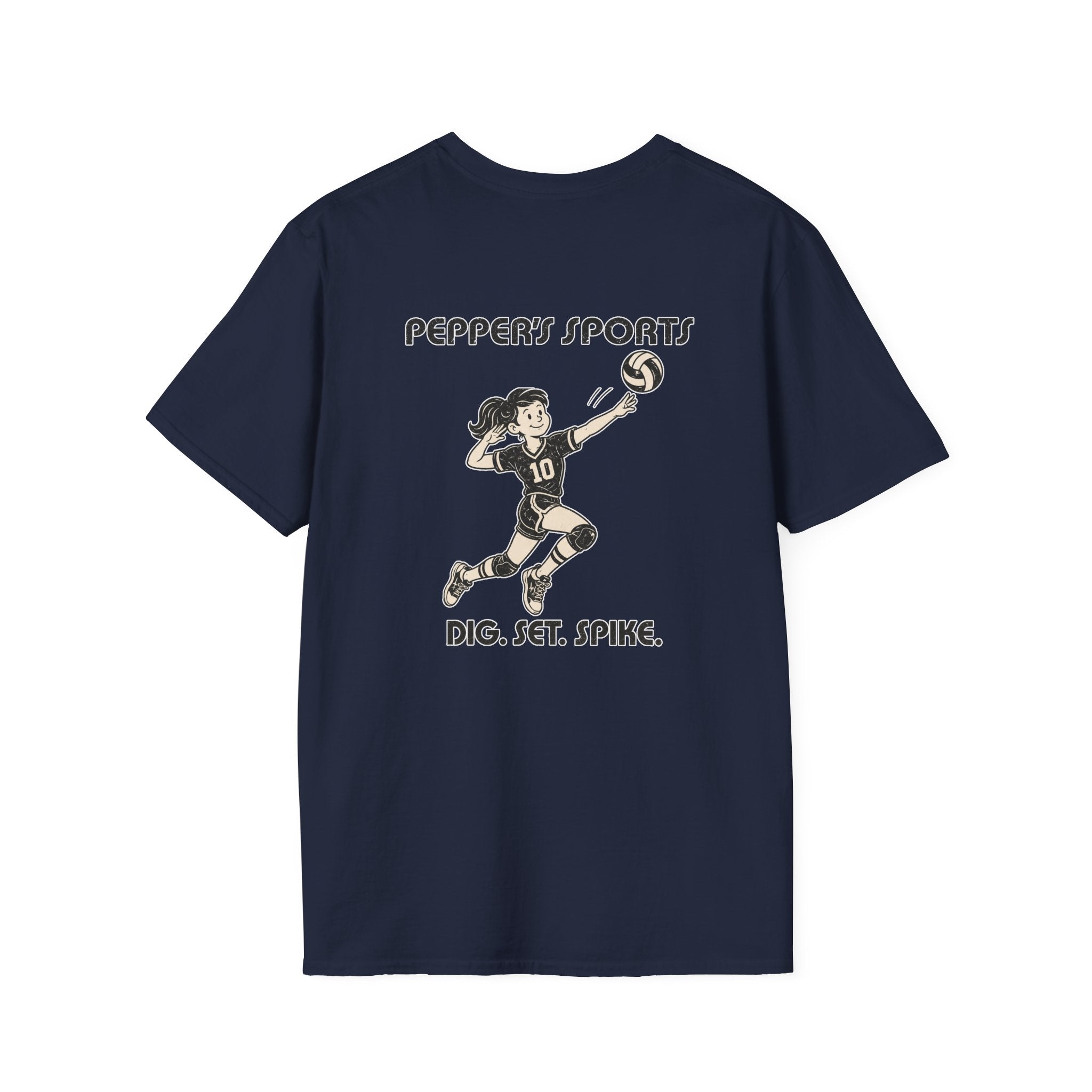 Pepper Volleyball Dig Set Spike T-Shirt