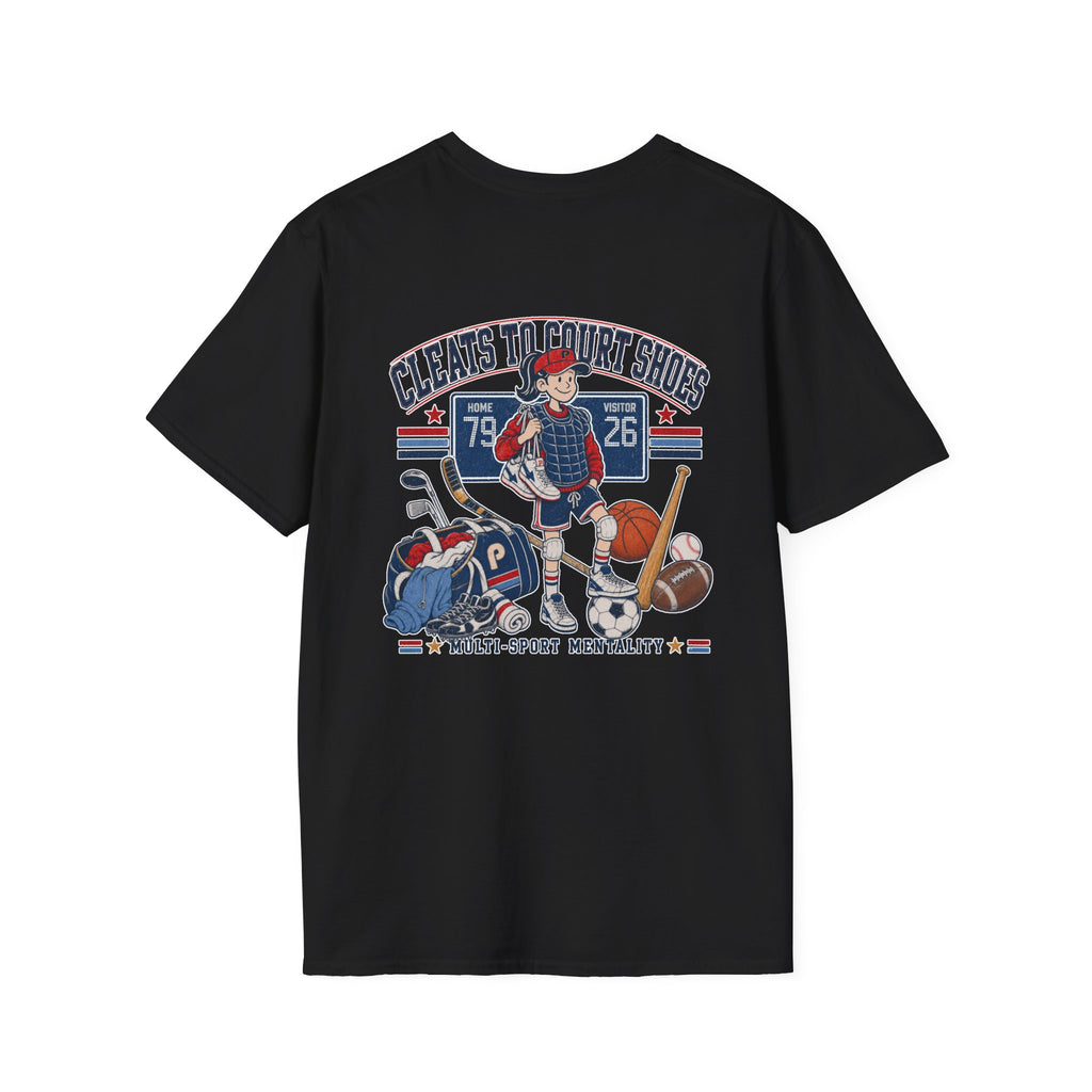 Cleats To Court Shoes Pepper T-Shirt