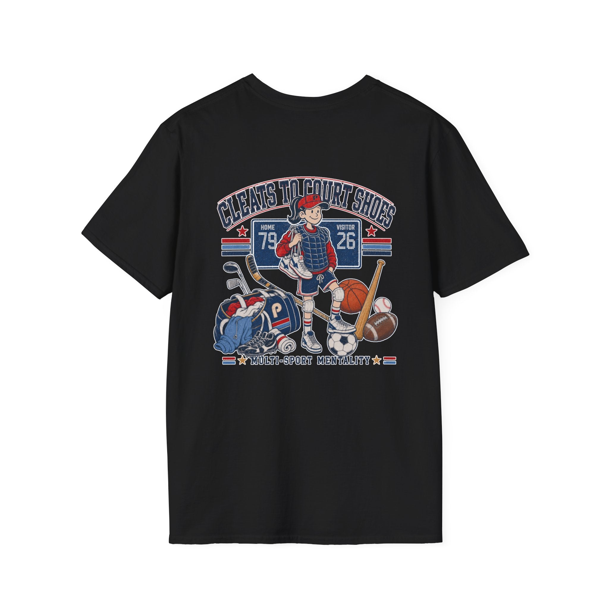 Cleats To Court Shoes Pepper T-Shirt