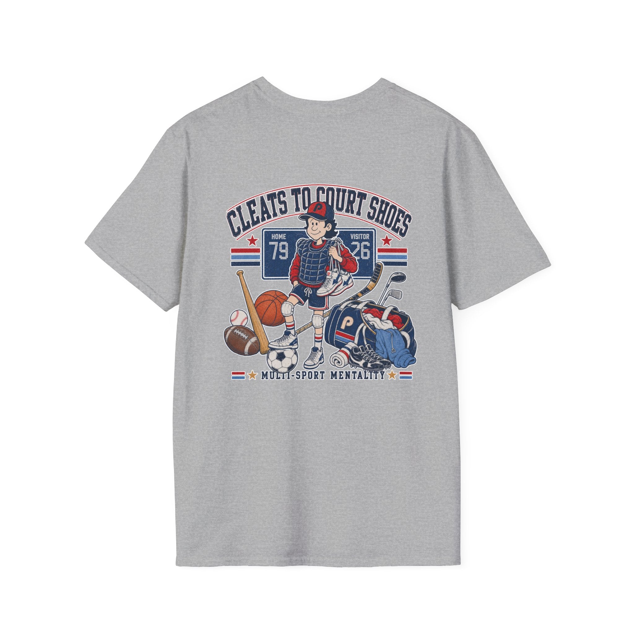 Cleats to Court Shoes Pep T-Shirt