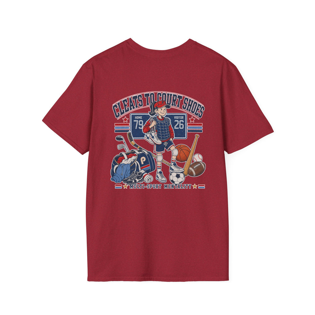 Cleats To Court Shoes Pepper T-Shirt