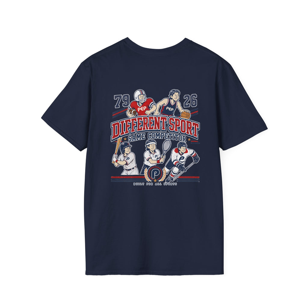 Different Sport Same Competitor 01 Pep T-Shirt