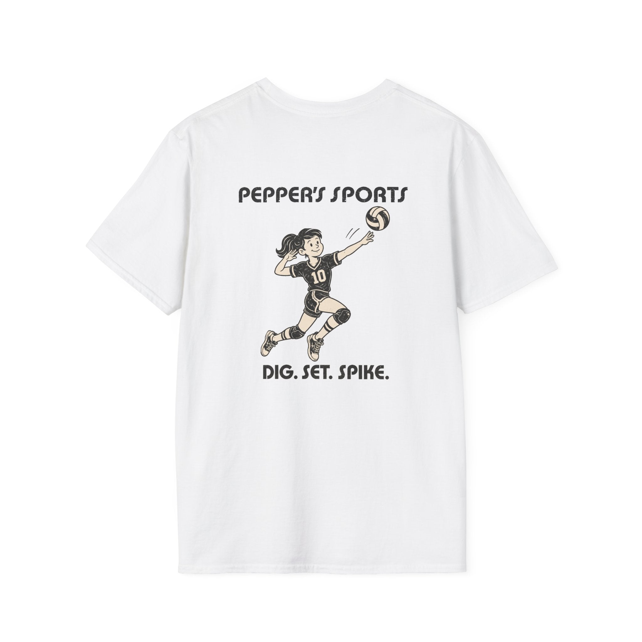 Pepper Volleyball Dig Set Spike T-Shirt