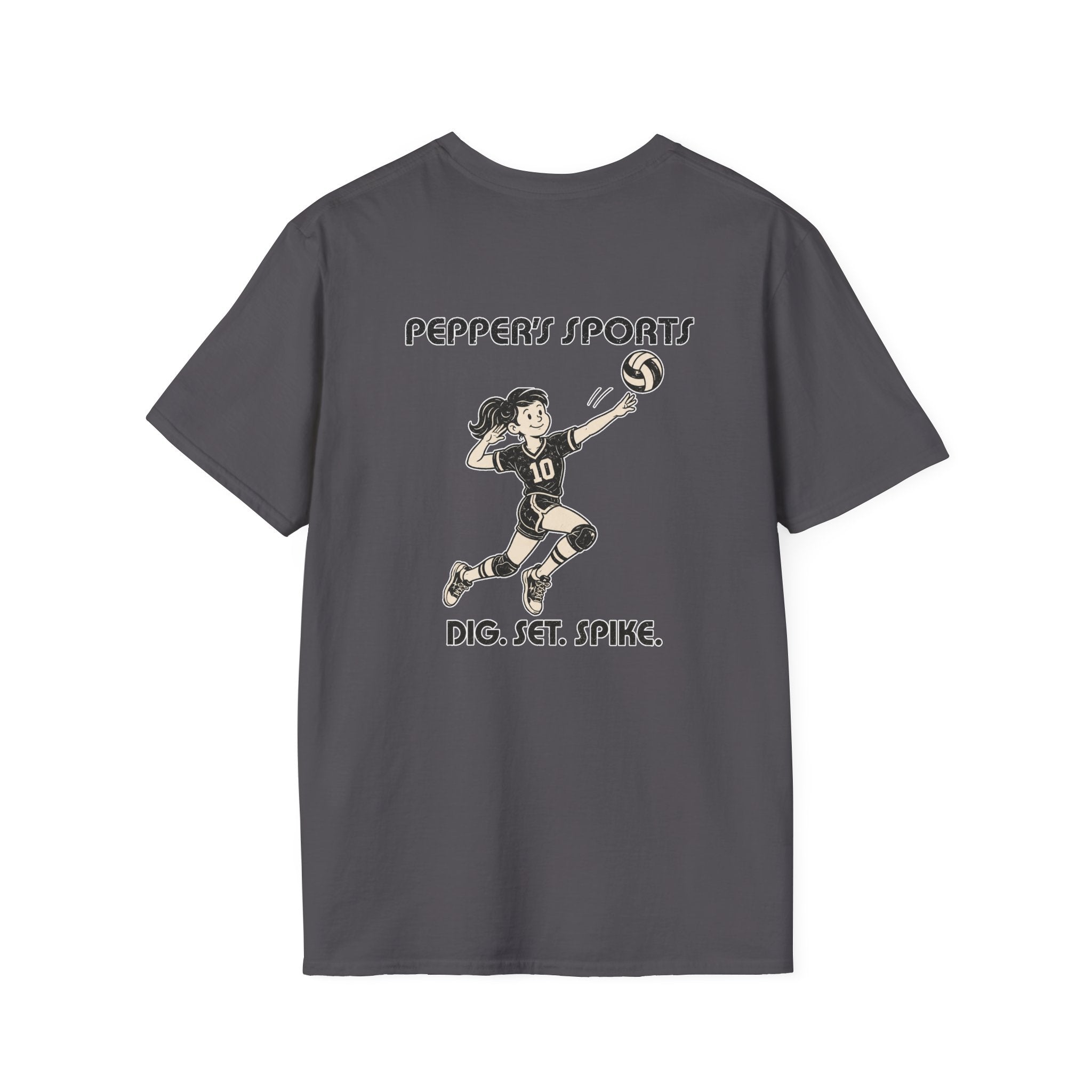 Pepper Volleyball Dig Set Spike T-Shirt