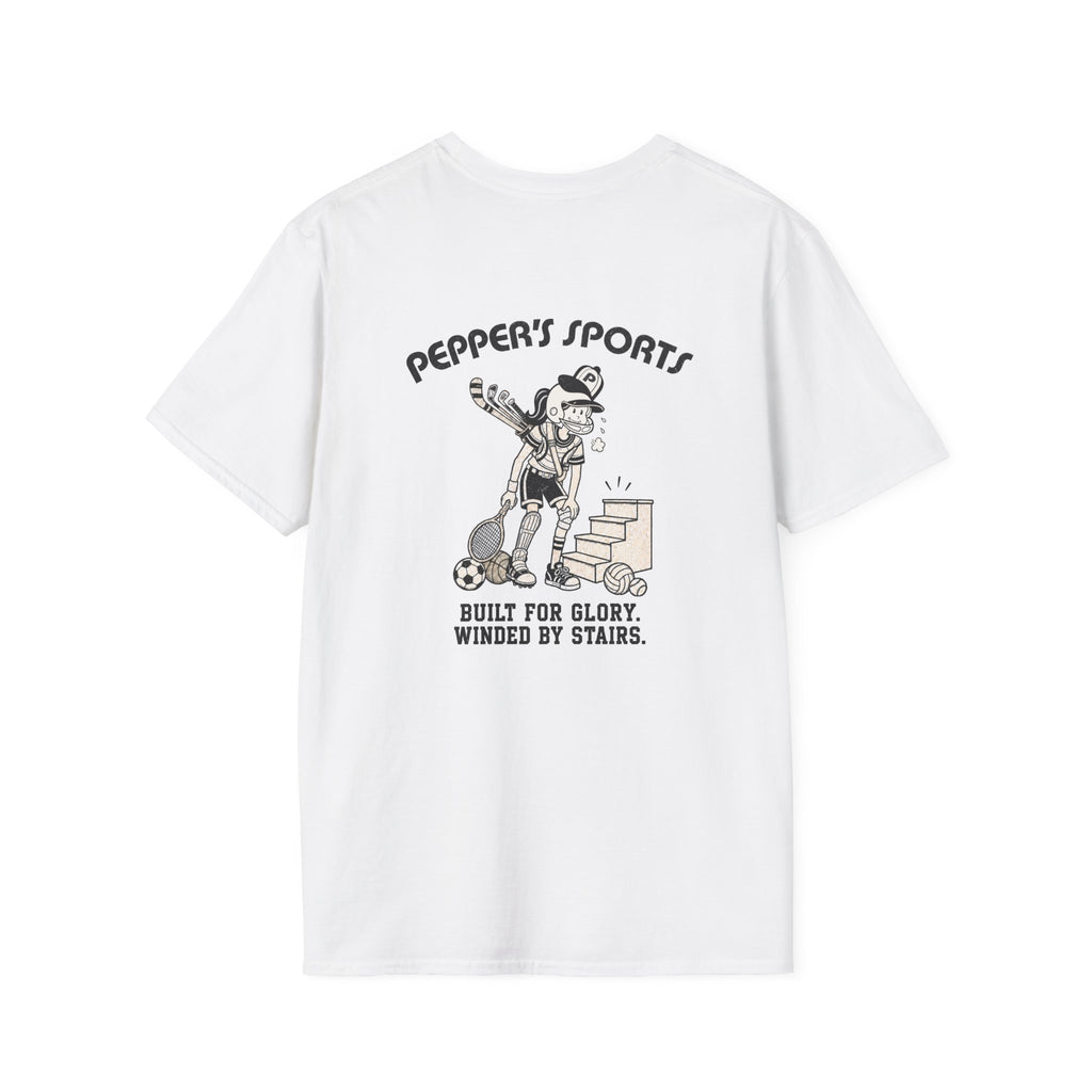 Built For Glory Winded By Stairs - Pepper T-Shirt
