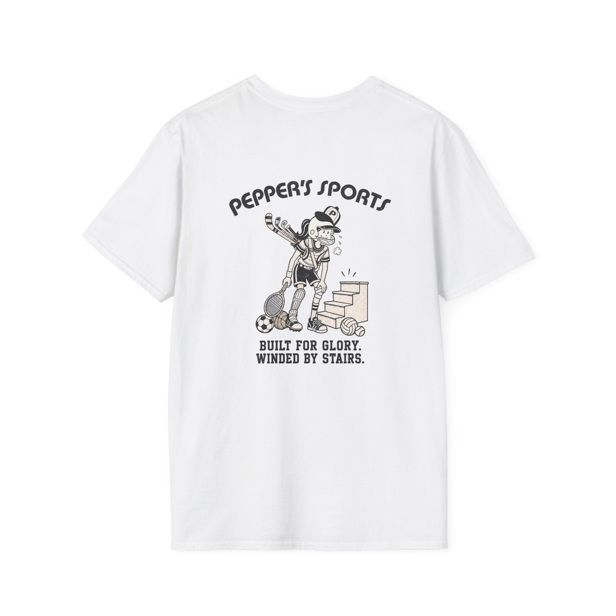 Built For Glory Winded By Stairs - Pepper T-Shirt