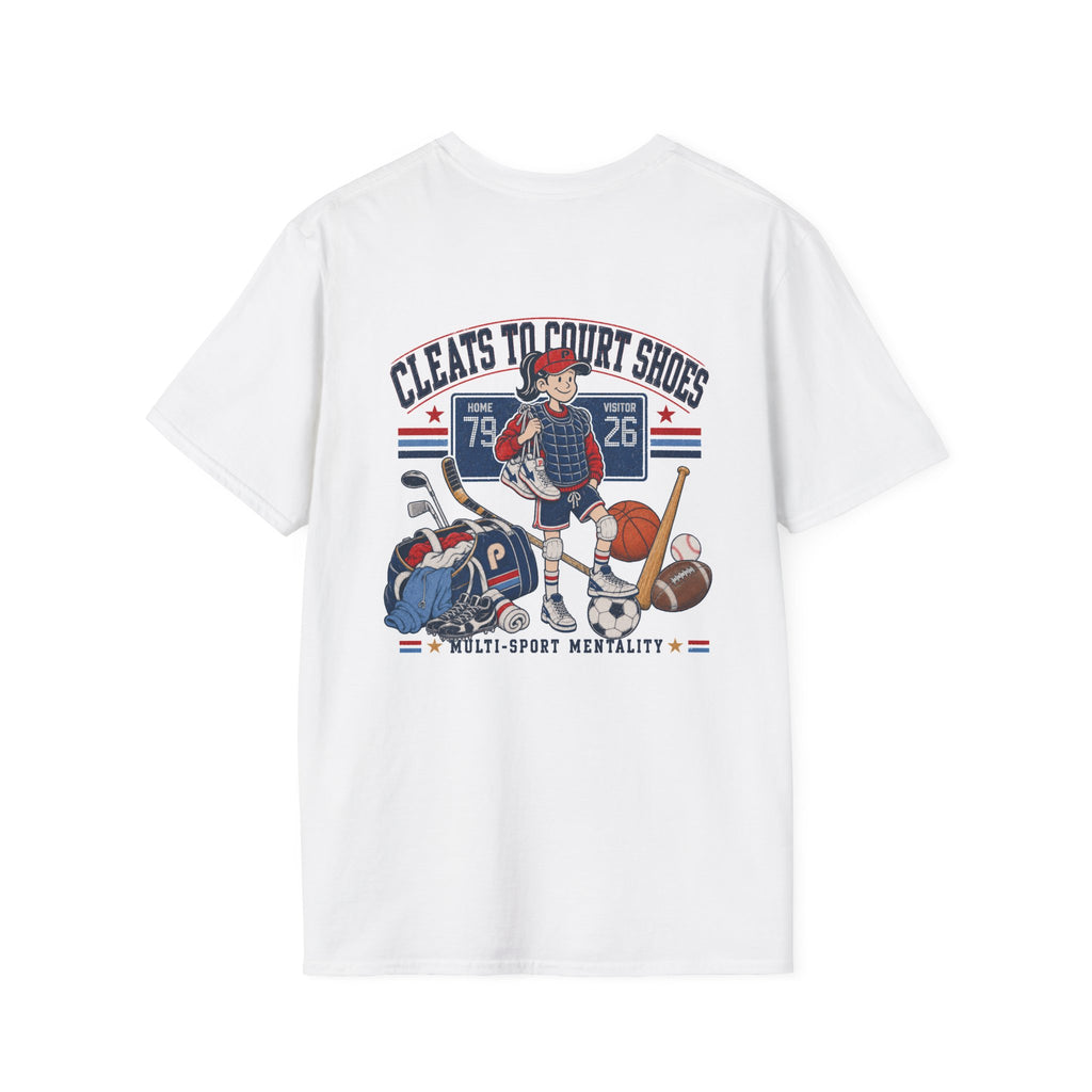 Cleats To Court Shoes Pepper T-Shirt