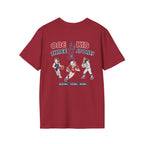 One Kid Three Sports Basketball Football Baseball Pep T-Shirt