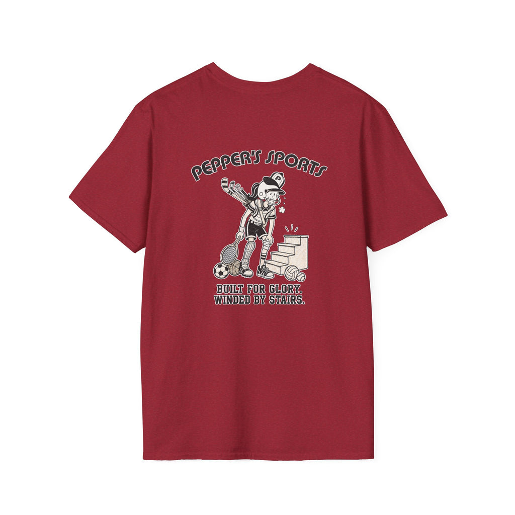 Built For Glory Winded By Stairs - Pepper T-Shirt