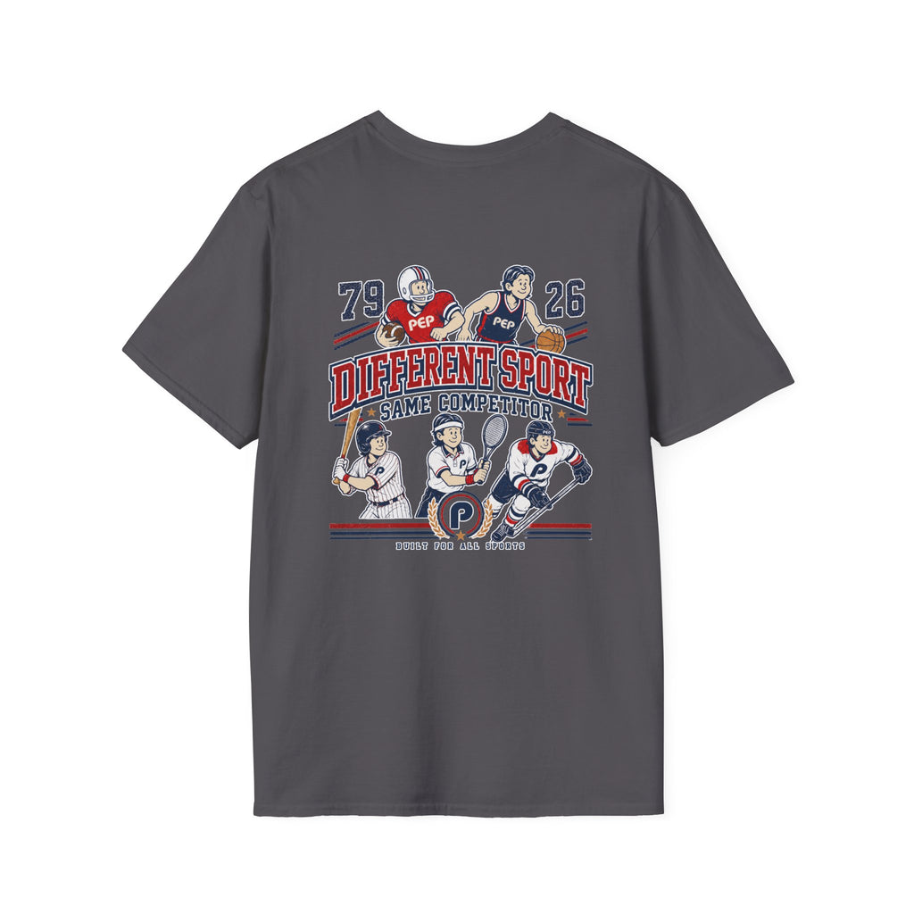 Different Sport Same Competitor 01 Pep T-Shirt