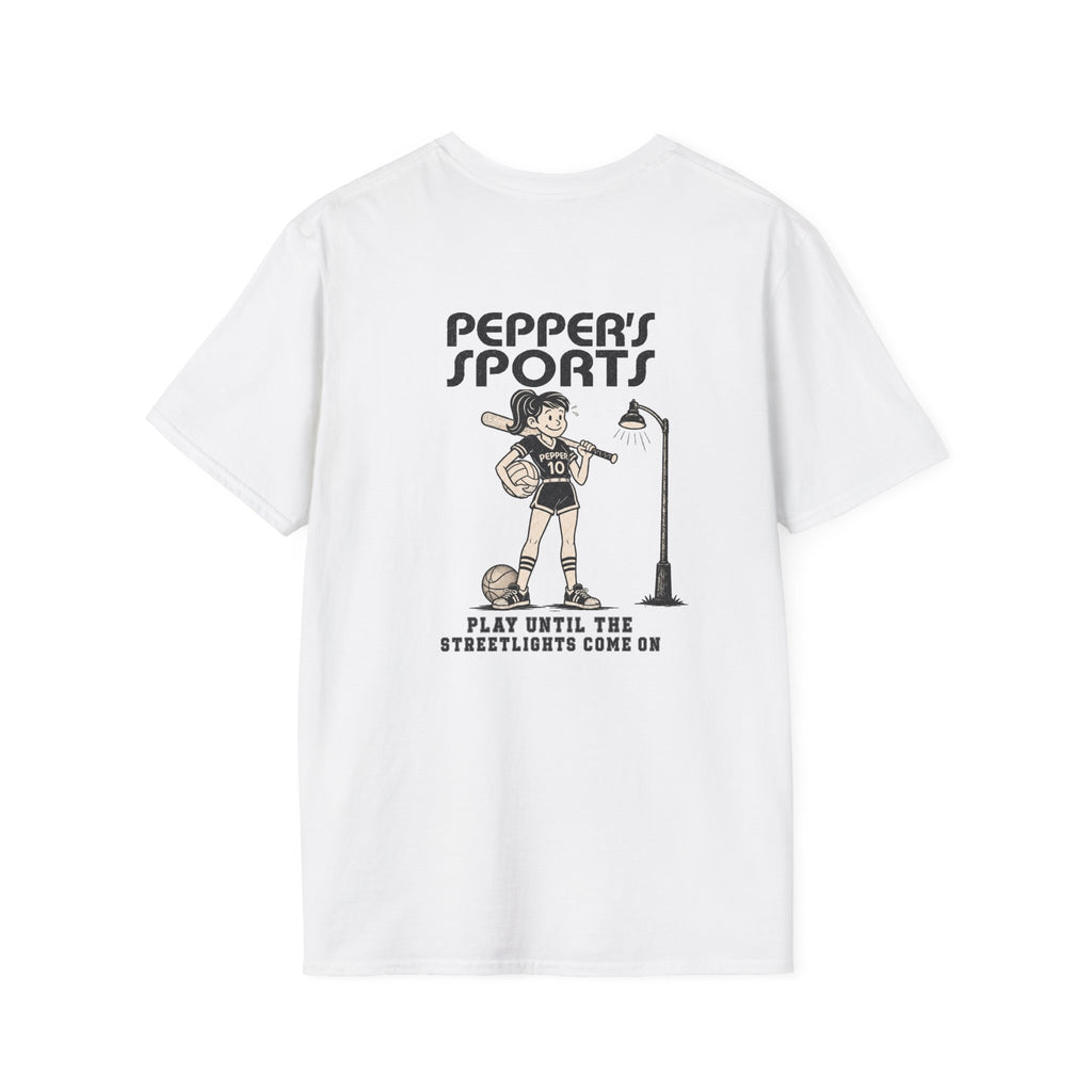 Play Until The Street Lights Come On Pepper T-Shirt