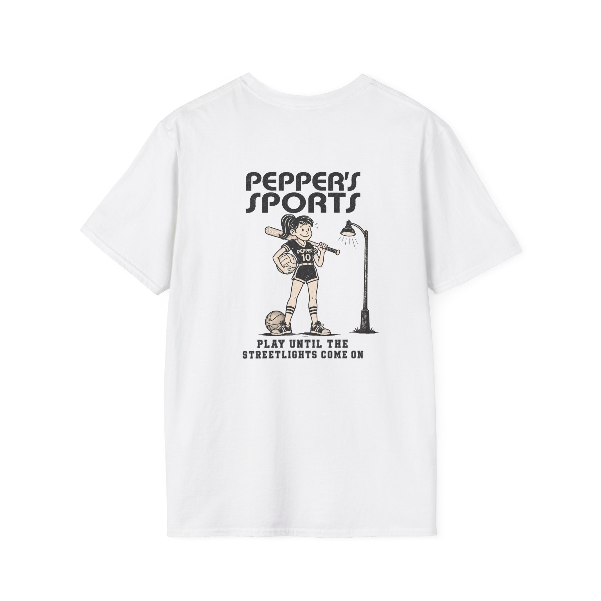 Play Until The Street Lights Come On Pepper T-Shirt