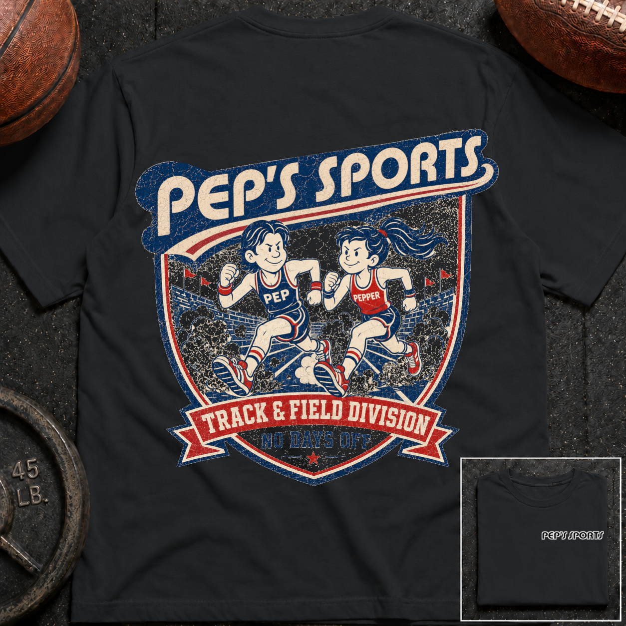 P&P Track & Field No Days Off T-Shirt