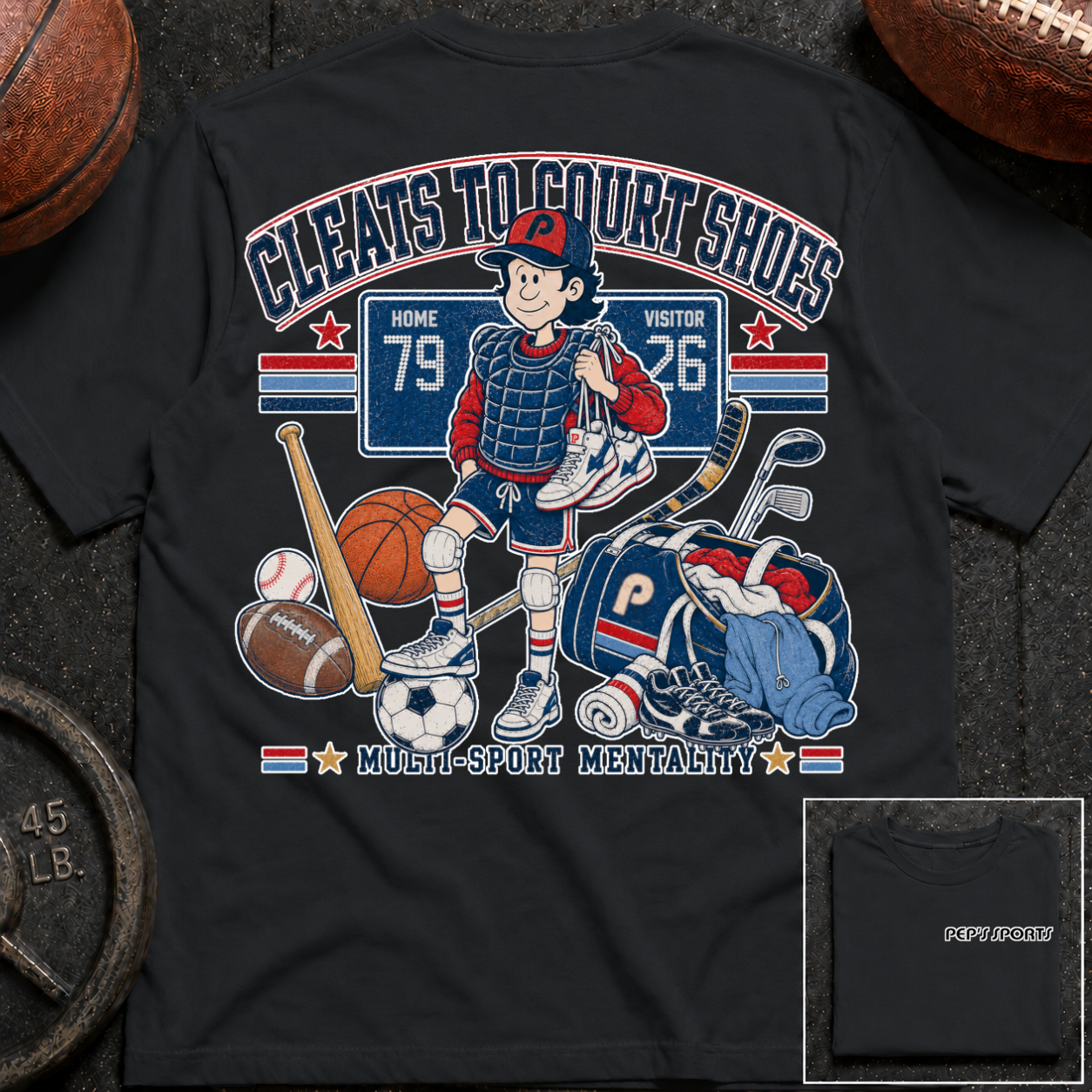 More Sports Less Burnout Pep T-Shirt