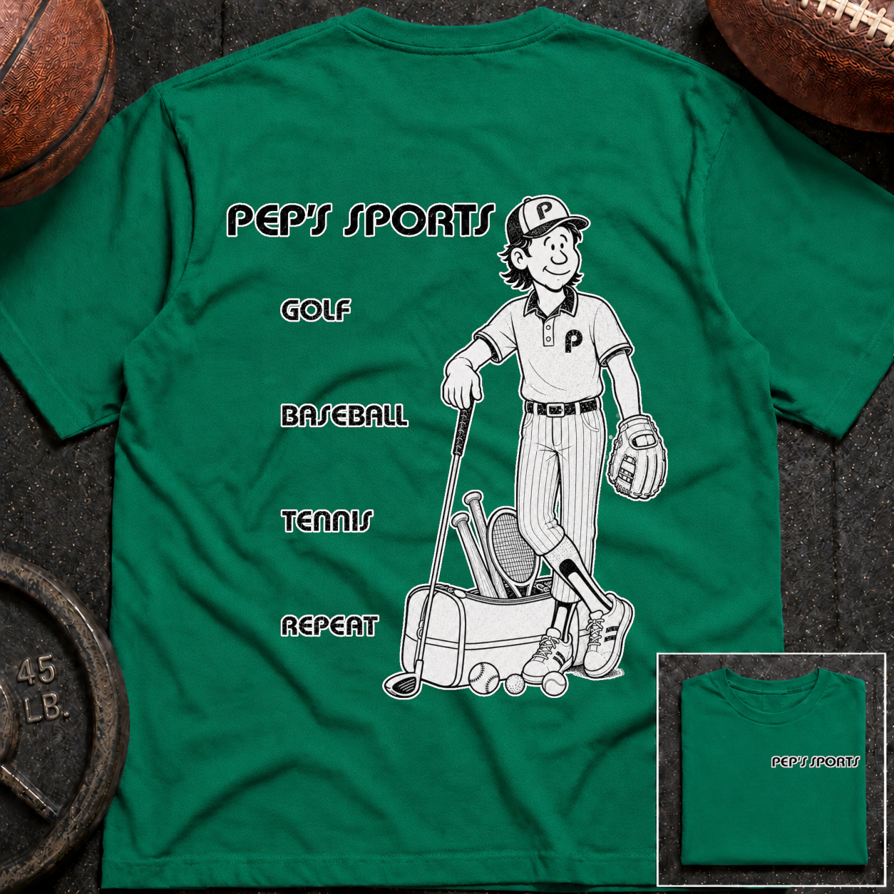 3S Repeat Golf Baseball Tennis Pep T-Shirt