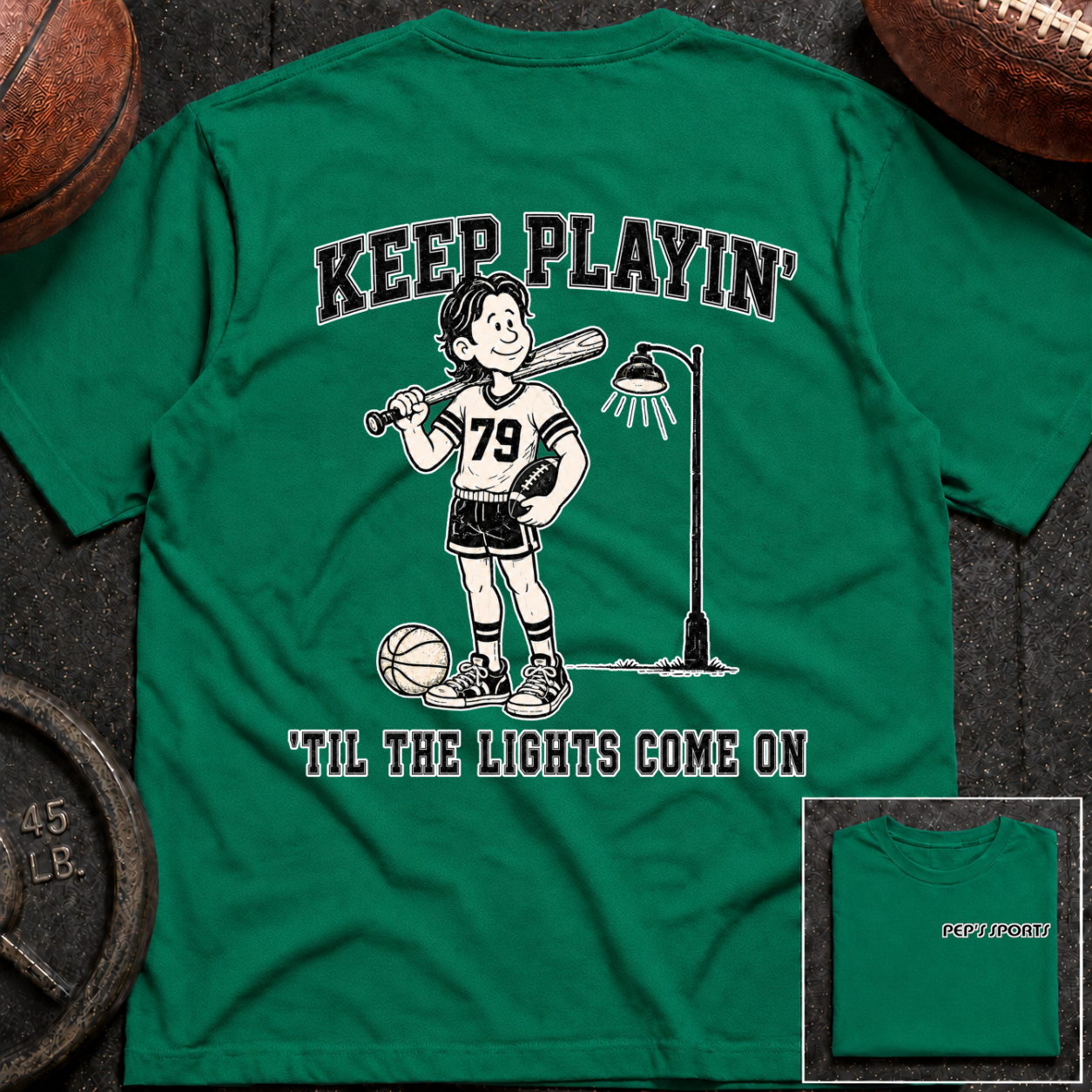 Keep Playin Til The Lights Come On - Pep T-Shirt