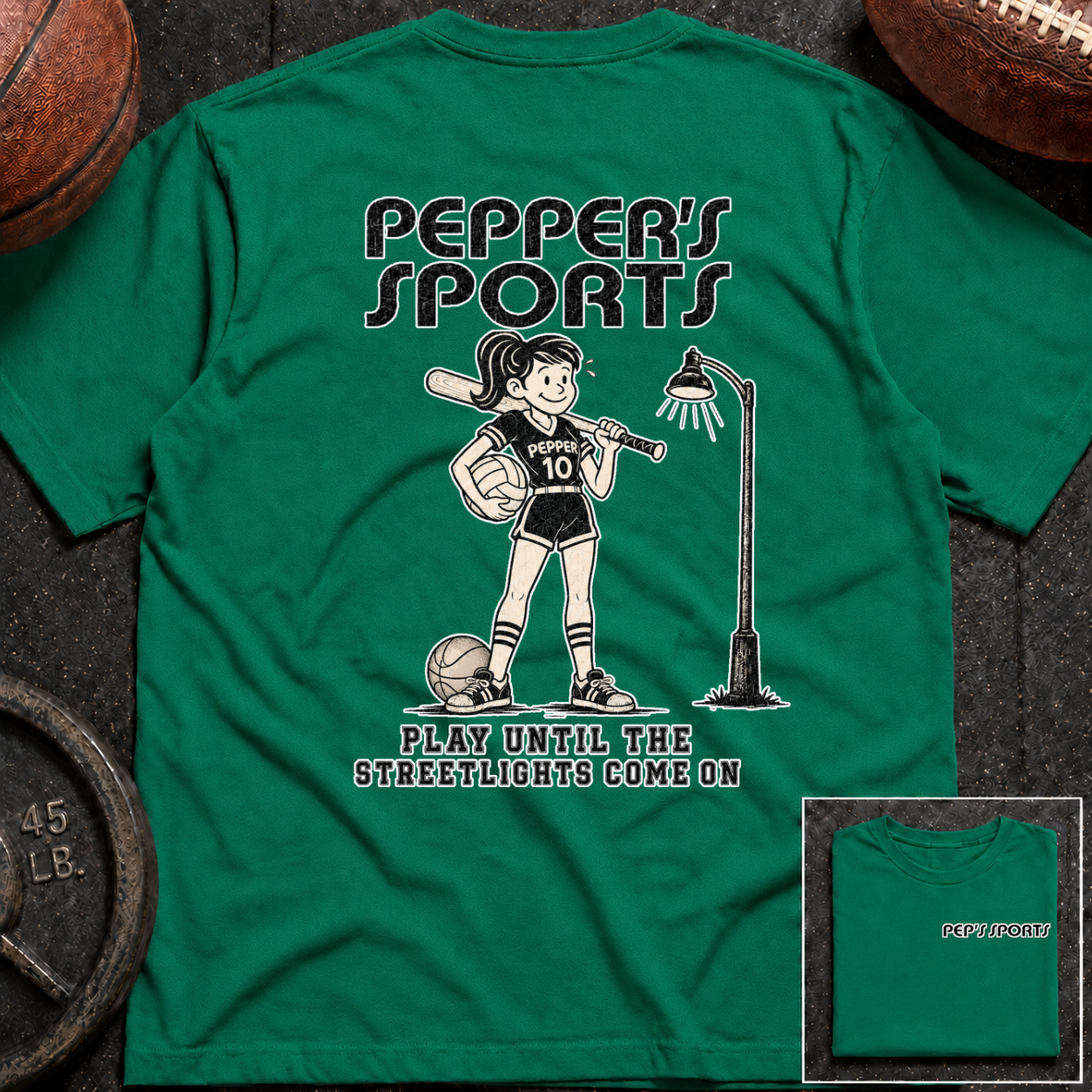 Play Until The Street Lights Come On Pepper T-Shirt