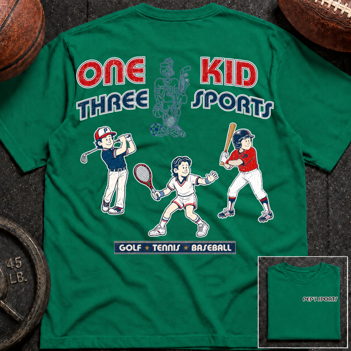 Pep - 1 Kid 3 Sports Golf/TN/BB