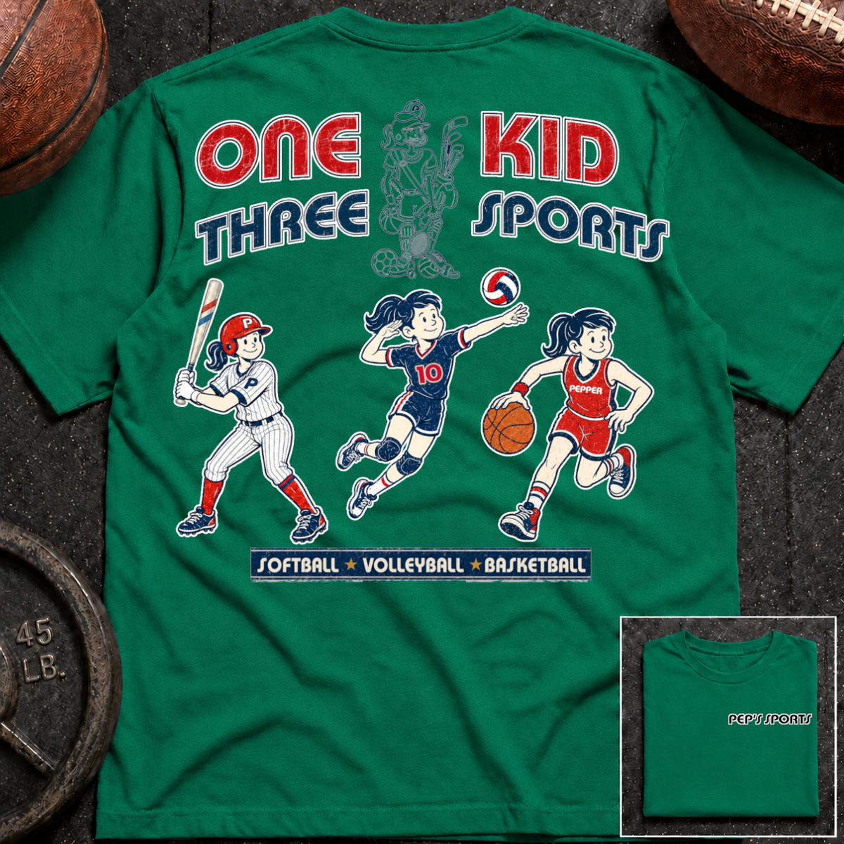 Pepper - 1 Kid 3 Sports SB/VB/BK